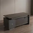 180cm Executive L-Shaped Desk - Modern Brown - 2