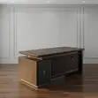 180cm Executive L-Shaped Desk - Modern Brown - 3