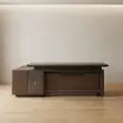 180cm Executive L-Shaped Desk - Modern Brown - 5