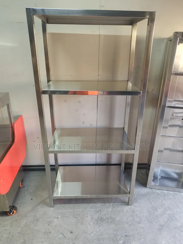 3ft Four-Tier Stainless Steel Commercial Kitchen Rack - 1
