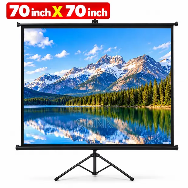 Tripod Projector Screen 180 x 180 cm (Inchi 70) - 1