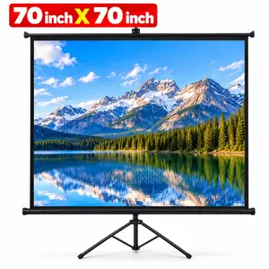 Tripod Projector Screen 180 x 180 cm (70 Inch)
