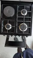 Nunix Cooker 50x55cm - 3 Gas Burners, 1 Hotplate ya Umeme + Oven ya Gesi - 5