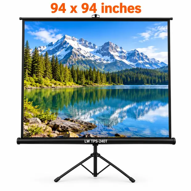 Tripod Projector Screen 240 x 240 cm - 1