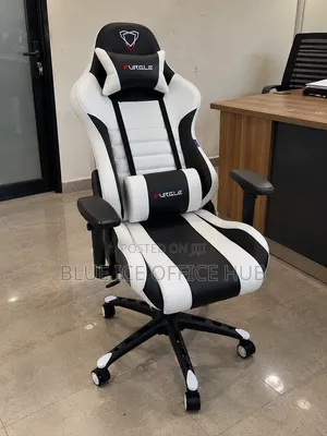 Black and White Gaming Chair - Racing Style Computer Chair