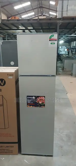 Silver Volsmart 108 Litres Double Door Refrigerator
