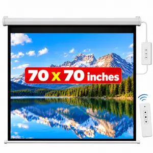 Skrini ya Projector ya Umeme 180x180cm (70x70 Inches)