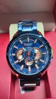 Curren Chronograph Watch (Bluu & Rose Gold) - 1