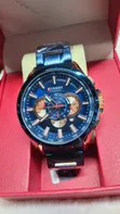 Curren Chronograph Watch (Bluu & Rose Gold) - 2