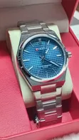 Curren Waterproof Silver na Teal Analog Watch - 2