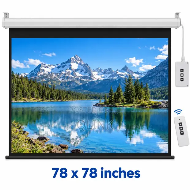 LW EPS-200E Electric Projector Screen 200x200cm - 1