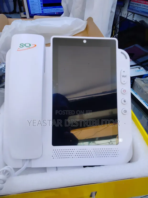 SQ LS400 Android SIM Card Landline Touchscreen Smart Desktop Phone - 1