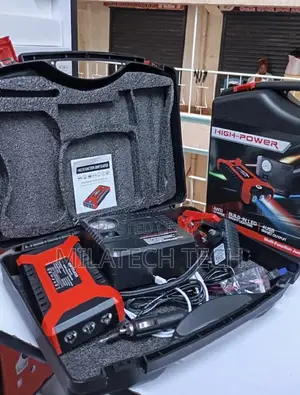 Heavy-Duty Jump Starter ya Gari na Air Compressor