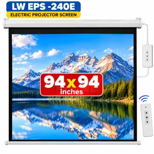 Skrini ya Projector ya Umeme 240 x 240 cm (94x94 Inchi)