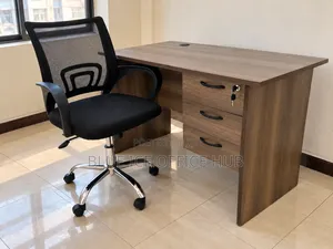 Wooden Office Desk with 3 Drawers - Boss Office Products