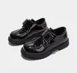 Boys School Shoes Wetlook - Sizes 27-38 - 1