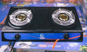 Eurochef Stainless Steel 2-Burner Gas Cooker
