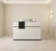 1400mm White Reception Computer Desk - 3