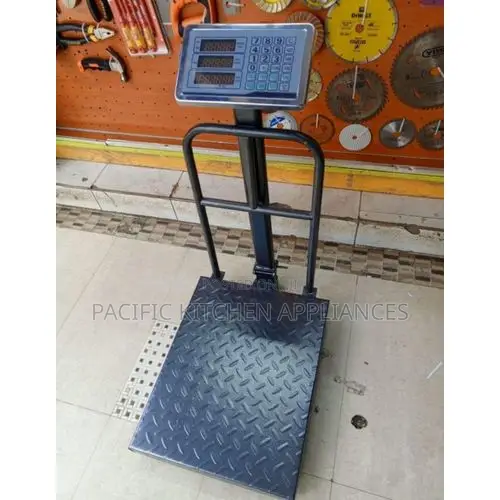 150kg Digital Platform Scale yenye Guard Rail - 1
