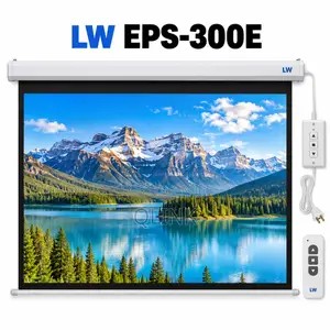 LW EPS-300E Electric Projector Screen 300x300cm