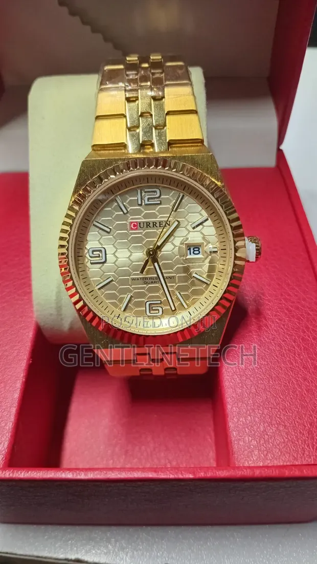 Curren Fashionable Wrist Watch (Gold) - 1