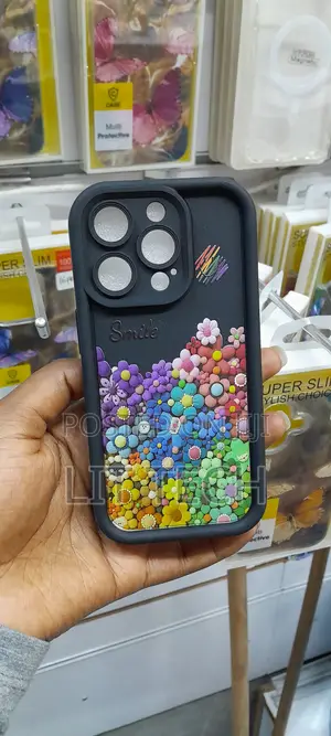 3D Colorful Flower Protective Phone Case for iPhone 11, 12, 13 Pro Max