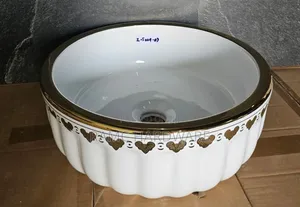 Premier Ceramic Flowered Table Top Wash Hand Basin