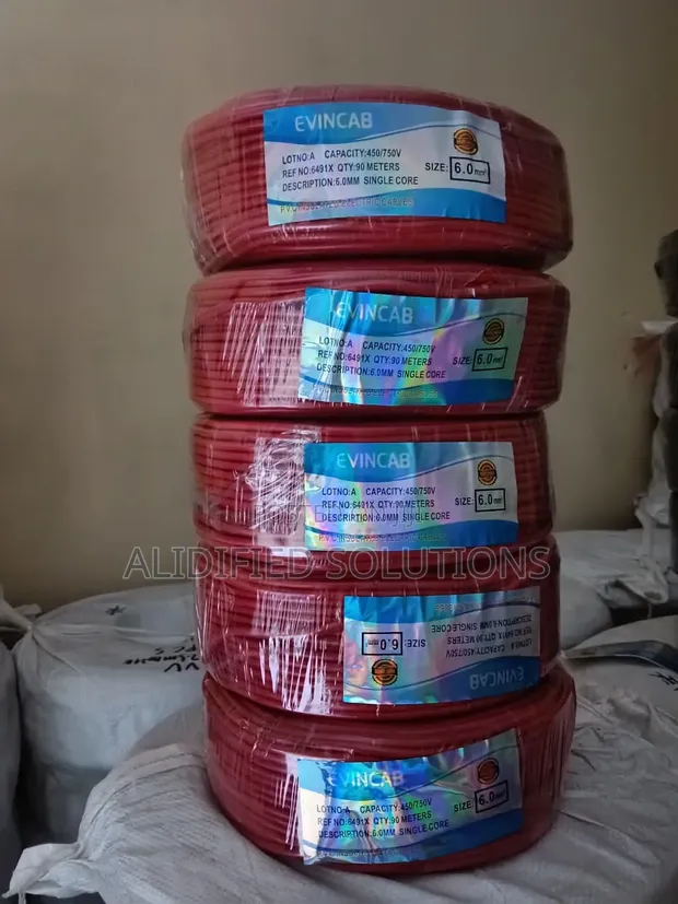 Brand New 6.0mm Single Core Electrical Cable (90m) - 1