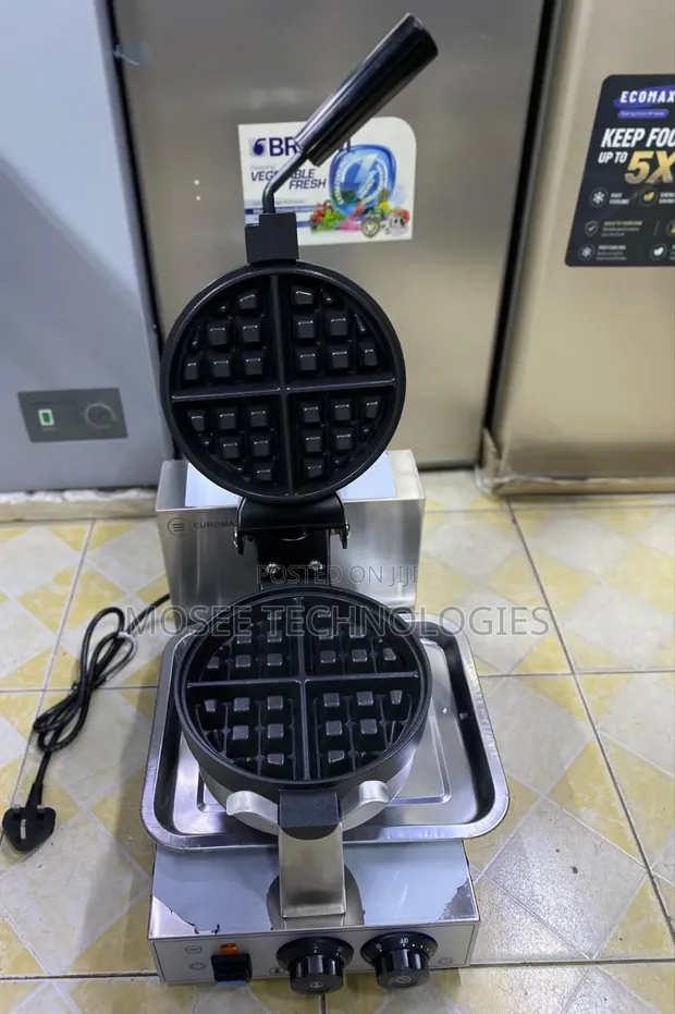 Euromax Waffle Baker ya Mzunguko Mmoja WB-1R - 1