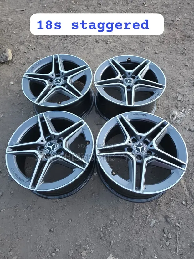 Mercedes AMG Staggered Wheels - Size 18, Used - 1