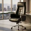 Kiti cha Ofisi cha Mtendaji cha CEO cha Mgongo Mrefu - Nyeusi - 1