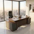 2.4m L-Shaped Executive Office Desk - 1