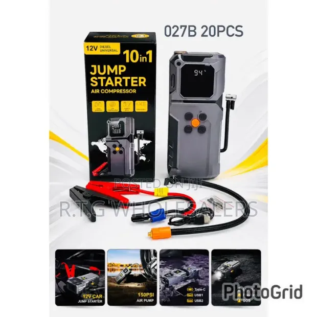 10-in-1 Multifunctional Jump Starter Kit - 1