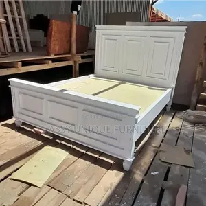 Kitanda cha Mbao Nyeupe Paneli 5x6