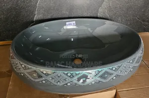 Premier Grey Oval Countertop Basin