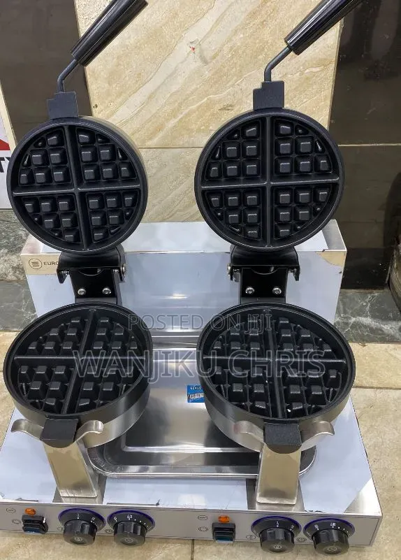 Waffle Baker Mbili za Kibiashara Zinazozunguka - 1