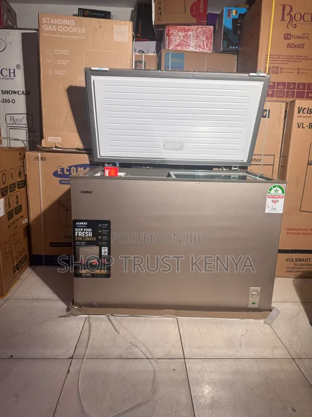Ecomax 330L Chest Freezer with Cool Pads and Sliding Glass - 1