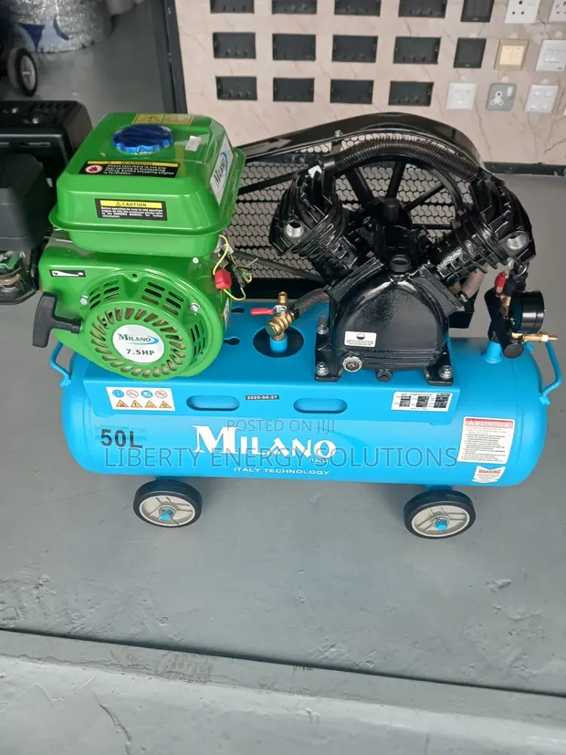 Milano 7.5HP Petrol Air Compressor (50L) - 1