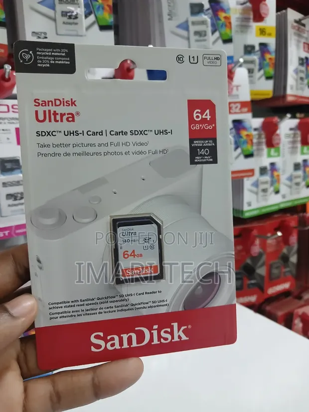 SanDisk Ultra 64GB 140MB/s Memory Card - 1