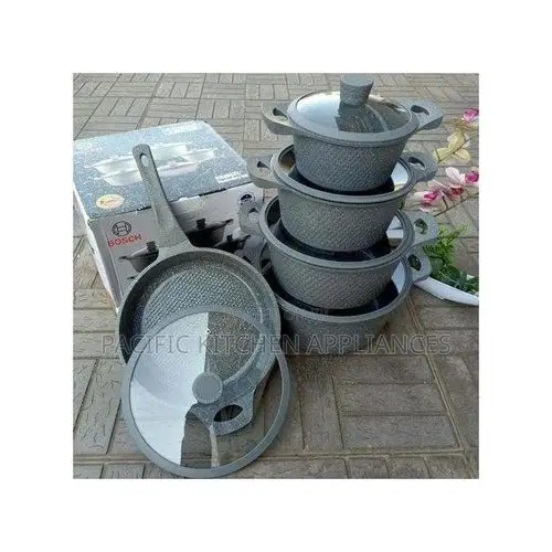 Bosch 11pc Cookware Set na Vifuniko vya Silicone - 1