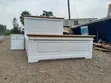 White Queen Bed with Bedside Cabinet - 2