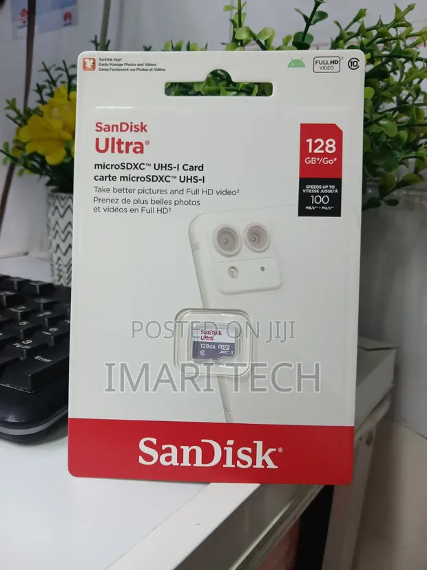 SanDisk Ultra 128GB MicroSDXC UHS-I Memory Card - 1