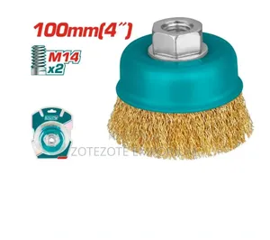 Total Wire Cup Brush 4" M14x2