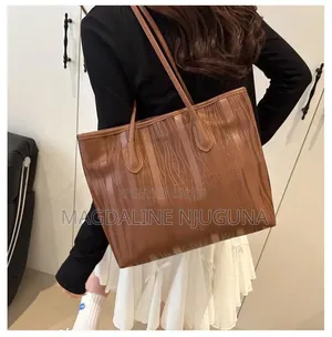 Classy Multicolored Genuine Leather Tote Bag