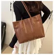 Tote Bag Nzuri ya Ngozi Halisi ya Rangi Nyingi - 1