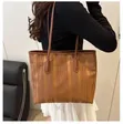 Tote Bag Nzuri ya Ngozi Halisi ya Rangi Nyingi - 3
