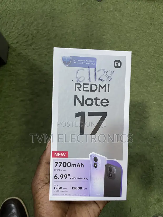New Xiaomi Redmi Note 17 128GB Black - 1