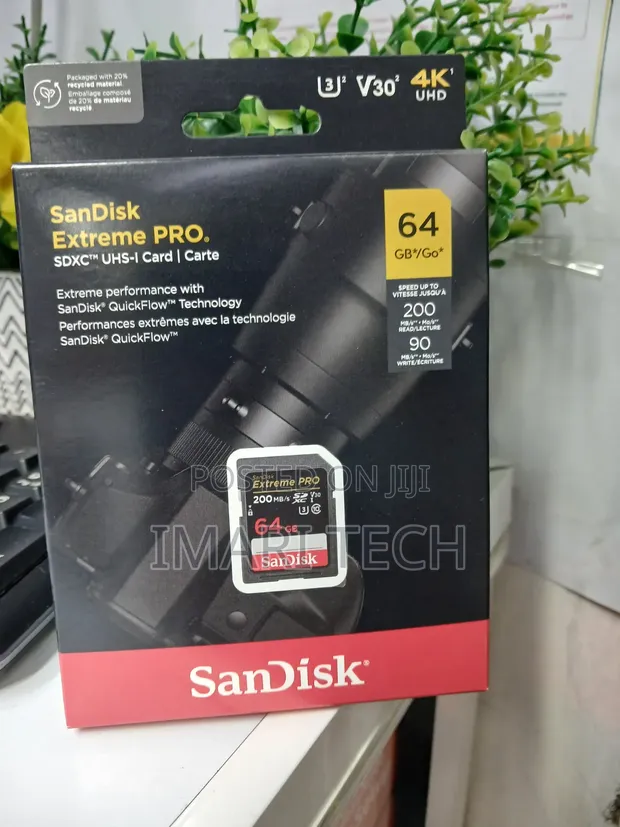 SanDisk Extreme PRO 64GB SD Card - 1
