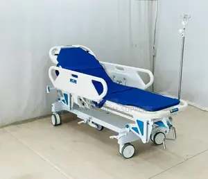 Stretcher ya Wagonjwa ya Hydraulic - Urefu Unaoweza Kurekebishwa