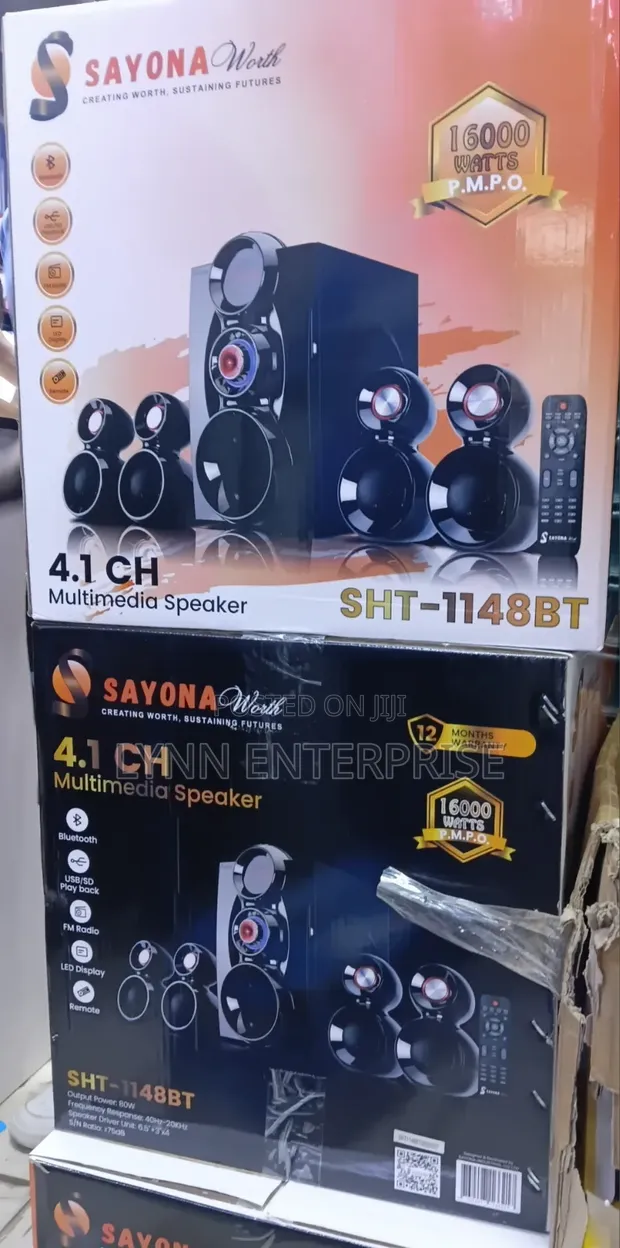 Sayona SHT-1148BT 4.1CH Multimedia Speaker 16000W - 1